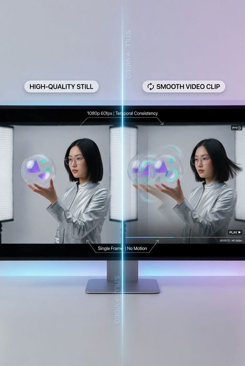 Image-to-Video workflow example showing strong visual control