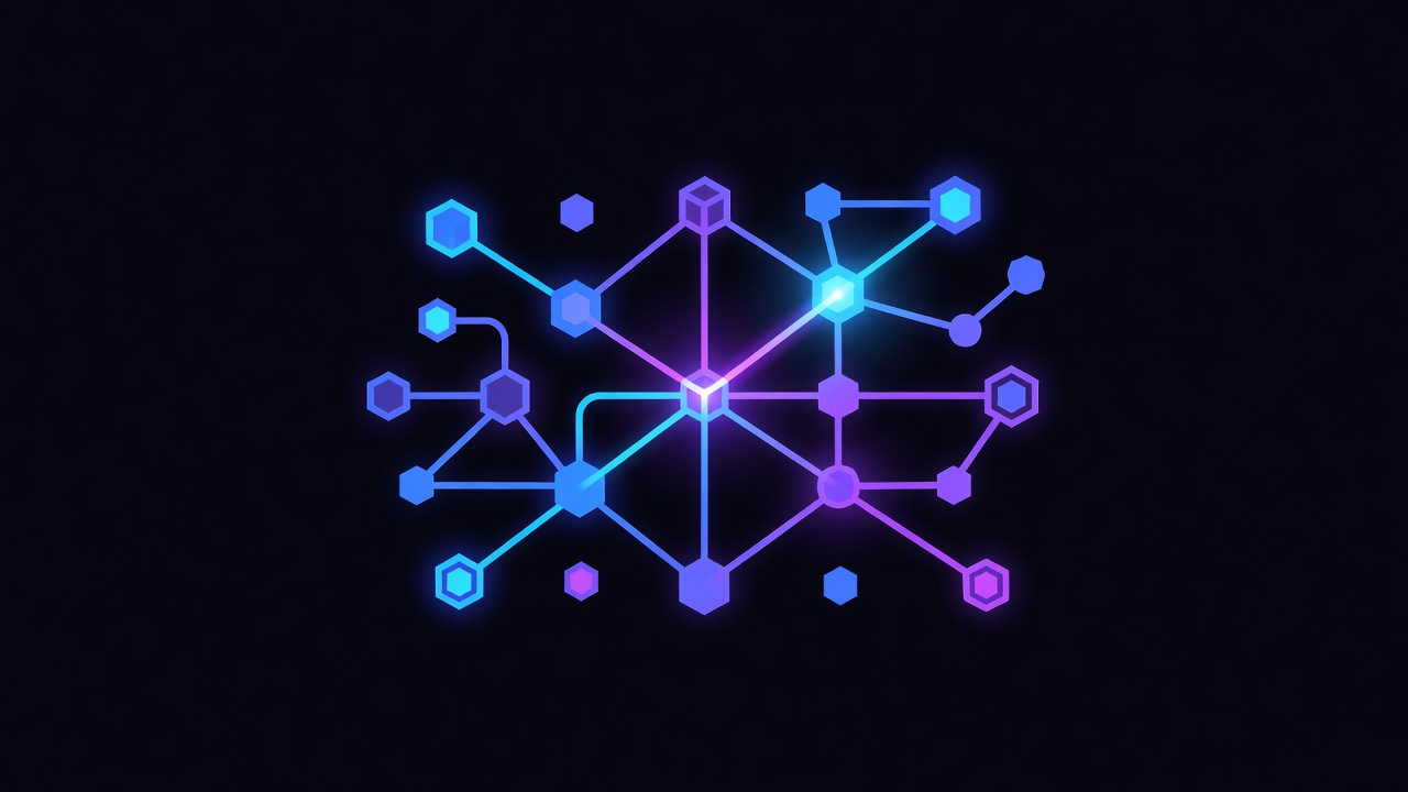 Abstract multi-agent collaboration with interconnected nodes in a dark void