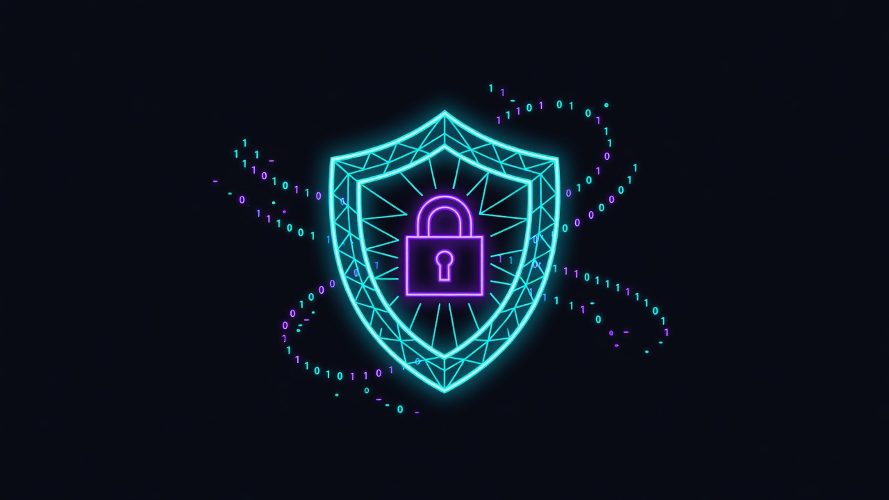 Neon shield representing AI agent security governance