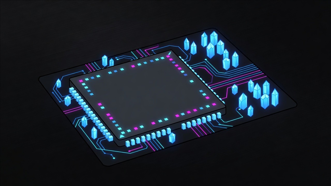 Mixture-of-experts chip die with offloaded memory crystals