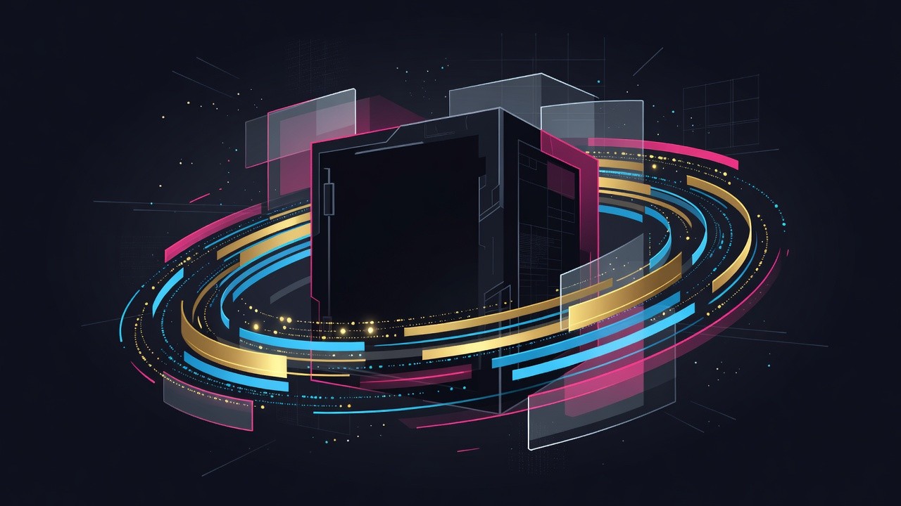 Abstract orbital financial data planes around a dark vault