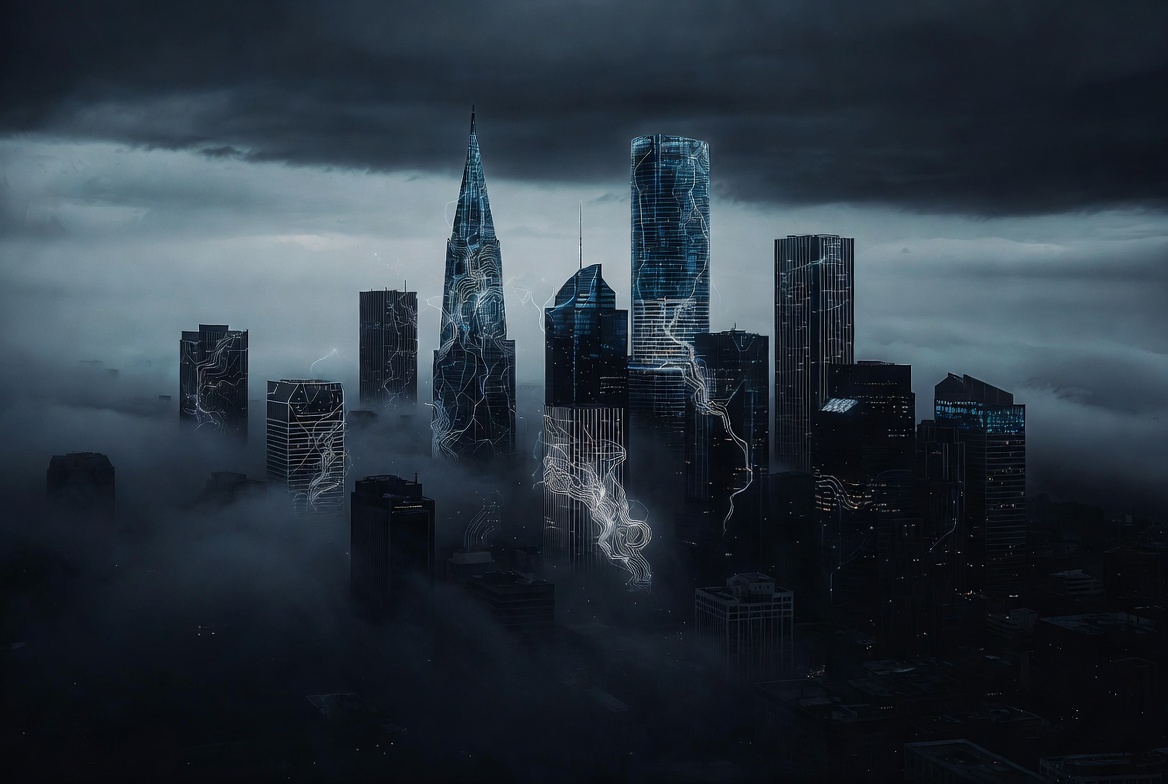Big tech AI skyline