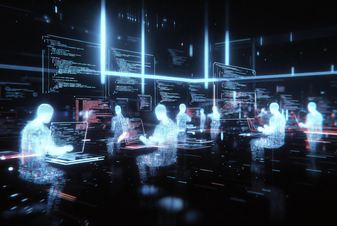 AI coding agents collaborating